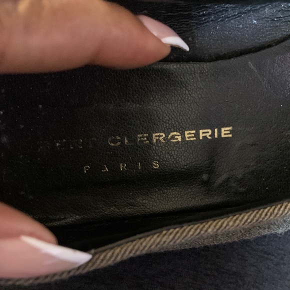 Robert Clergerie Charcoal Women's Flats - Picture 2 of 6